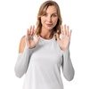 image:imageWomens Performance Arm Sleeves  UPF 50 Sun Protection  BackspinSleek Grey