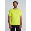 image:imageUnisex Performance Short Sleeve TShirt  UPF 50 Sun Protection Shield Shirt in BlackYellow