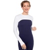 image:imageWomens Pullover Shrug  UPF 50 Sun Protection  LunaWhite
