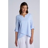 image:imageWomens Tunic Top with RollUp Sleeves  UPF 50 Sun Protection  Santa BarbaraPeriwinkle