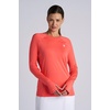 image:imageWomens Fitness Long Sleeve TShirt  UPF 50 Sun Protection  DeviCoral Reef